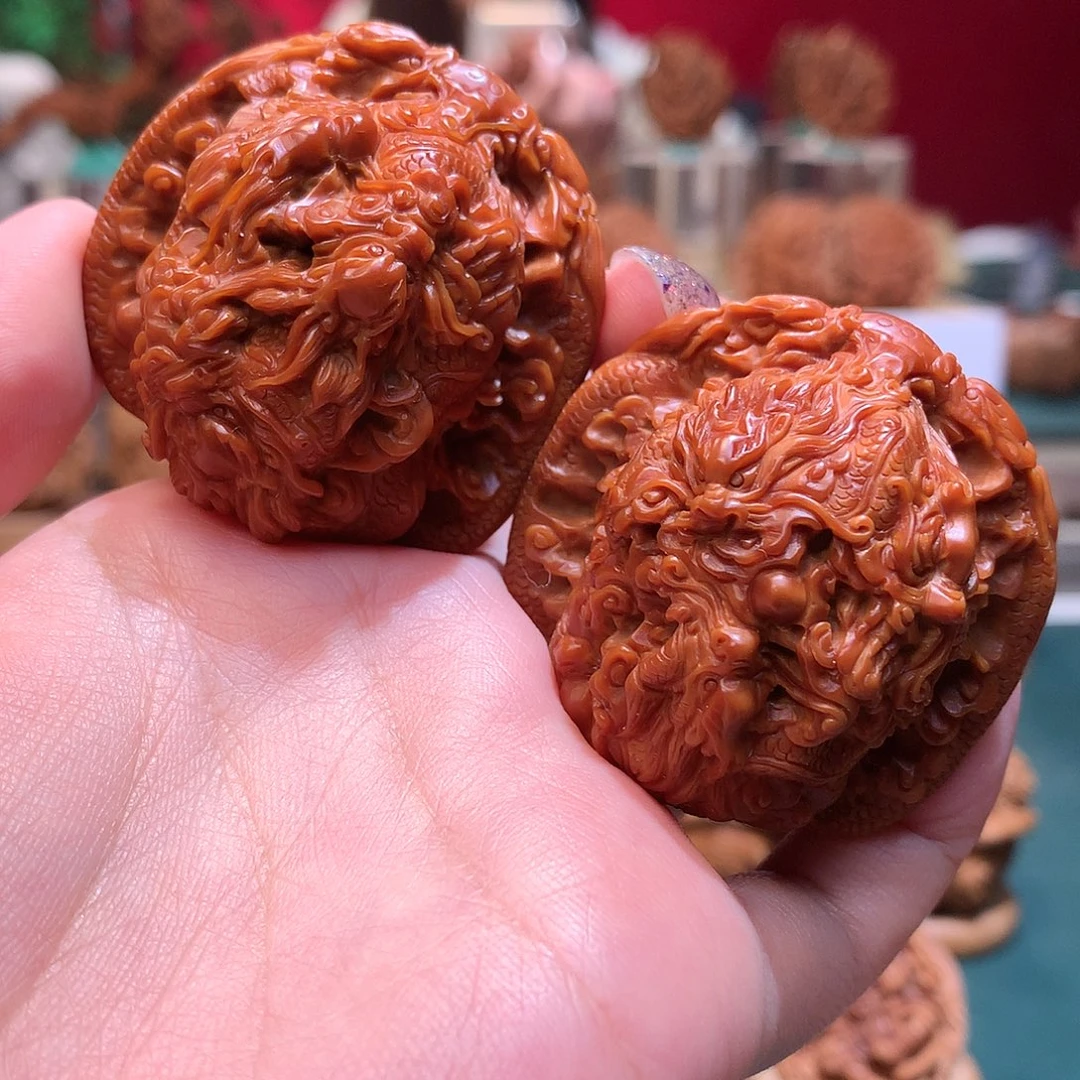 文玩核桃把件/九龙