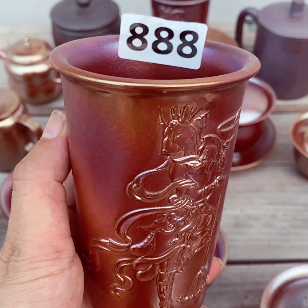柴烧茶具陶瓷杯子