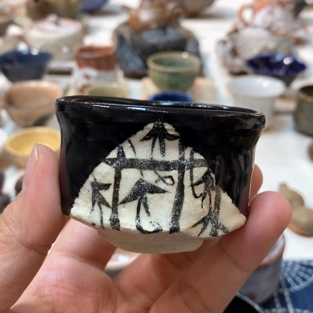 b***l柴烧侘寂粗陶茶具