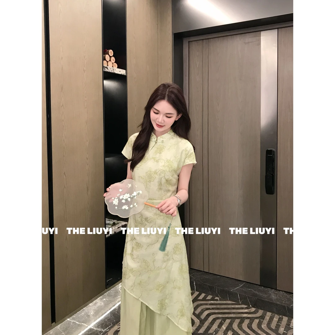 【LIUYI】兰亭序～新中式国风改良旗袍连衣裙55217