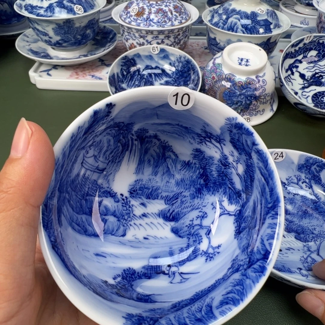 景德镇纯手工纯手绘茶具木木10