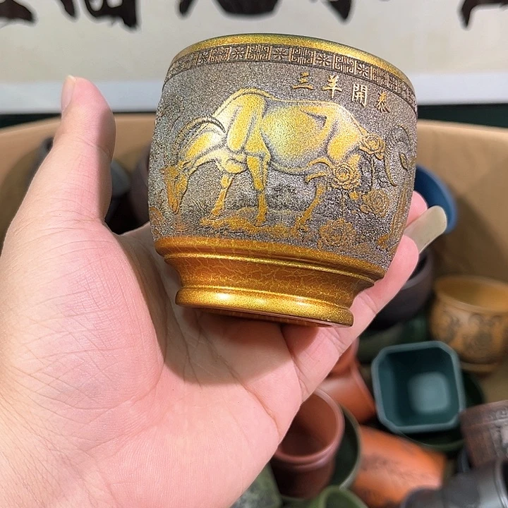 茶杯紫砂全手工紫砂主人杯
