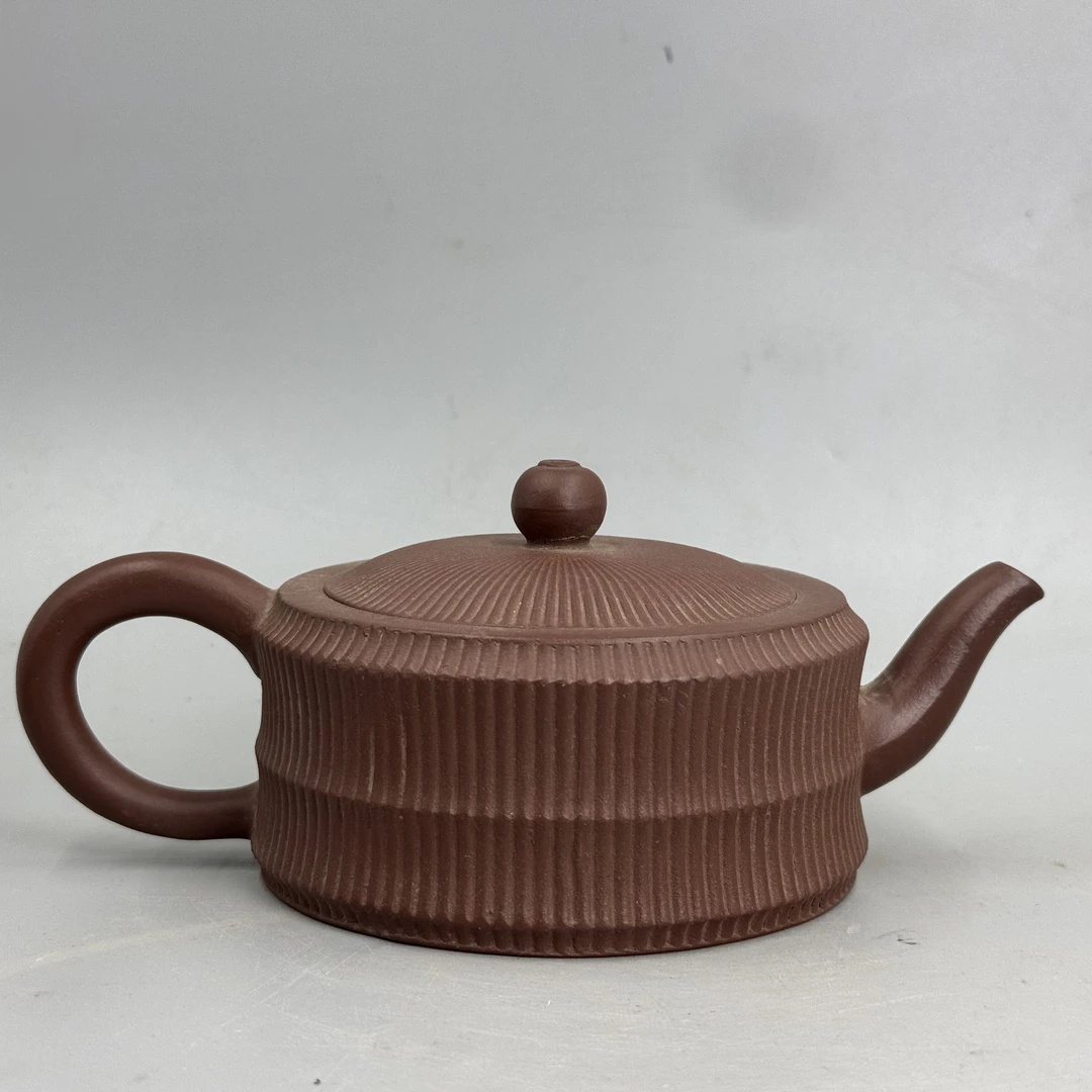 原矿段老紫泥紫砂茶壶（看底私信）