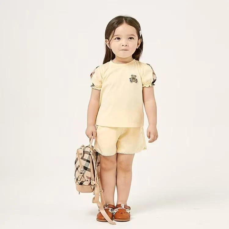 067-韩国童装短袖刺绣小熊可爱套装379