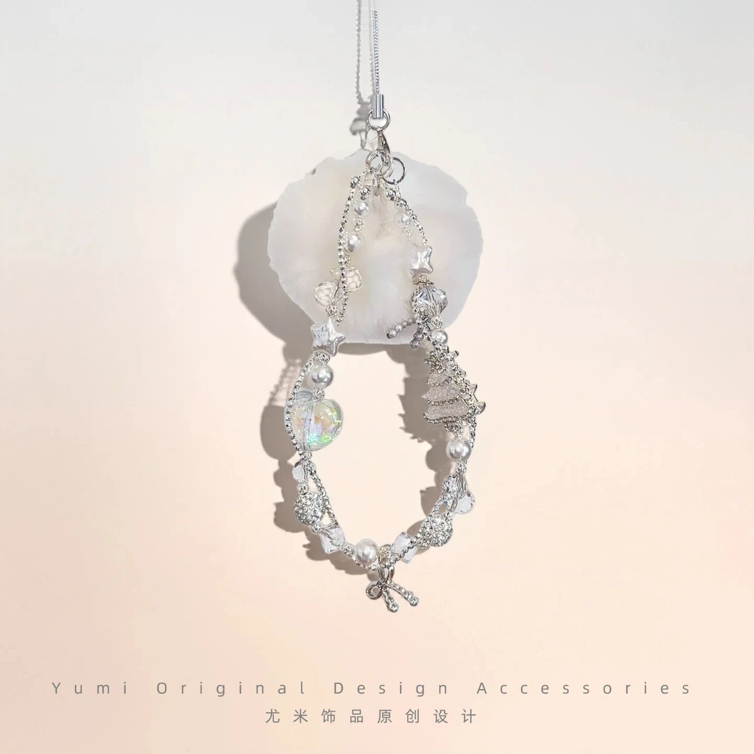 尤米原创设计手机链高端女款防丢手机挂链绳节日百搭礼物L1879