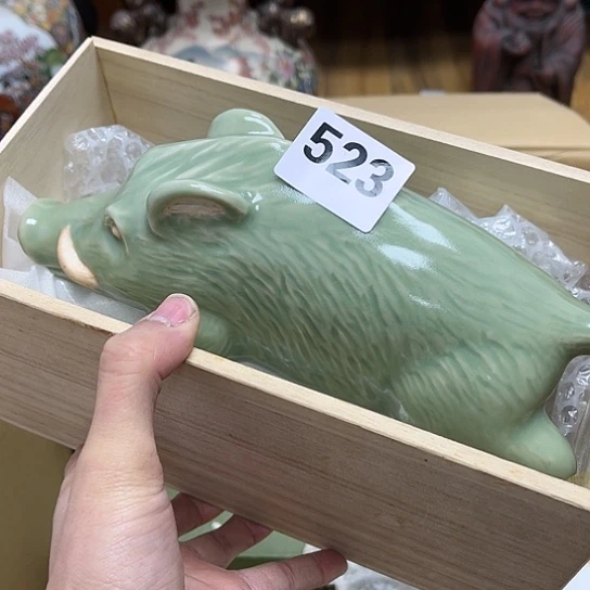 瓷片威**畔摆件工艺品瓷器摆件777