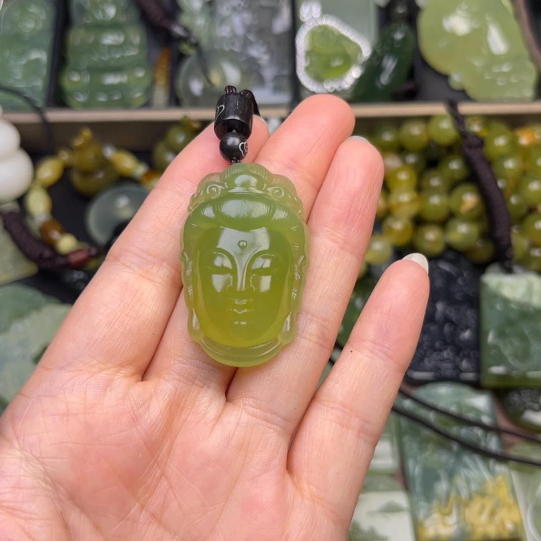 蛇纹石玉未镶嵌吊坠(不含链)