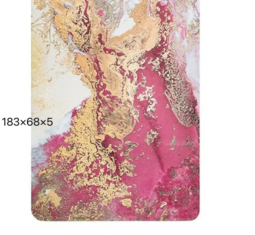 品牌 粉鎏金追梦68宽 椰壳瑜伽垫 天然橡胶高品质  品牌垫