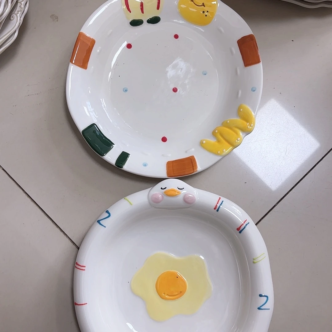 瓷片瑕疵特价陶瓷深盘