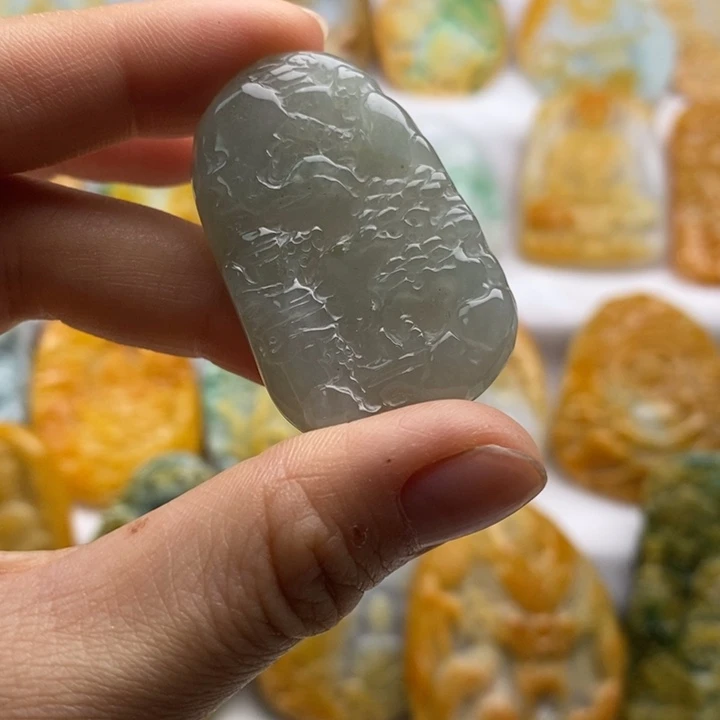 翡翠未镶嵌吊坠(不含链)