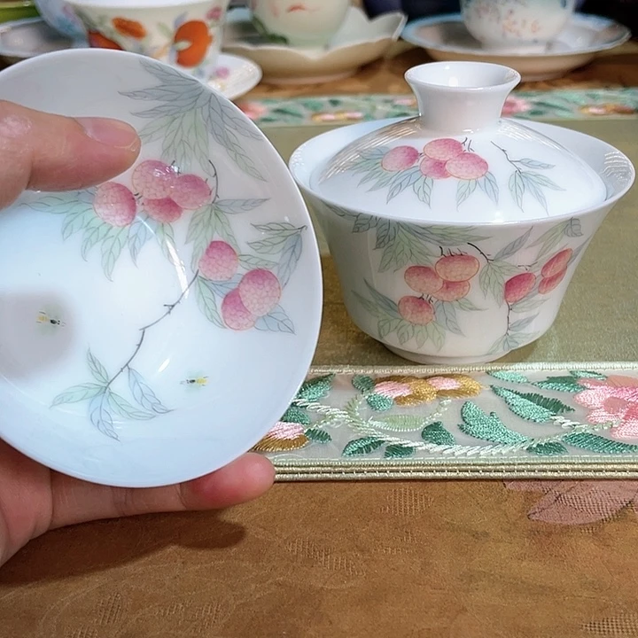 【闪购商品】杨*荔枝马蹄盖碗➕普洱杯哈哈