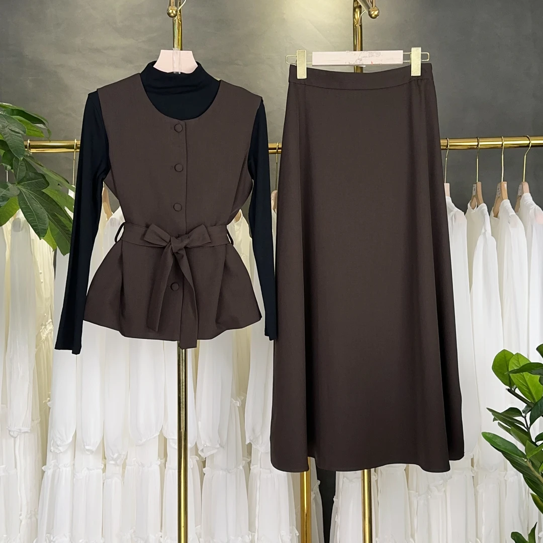 【RG1881】2025年秋冬新款时尚气质百搭减龄显瘦休闲裤套装