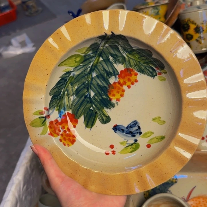 瓷片景德镇陶瓷手工手绘