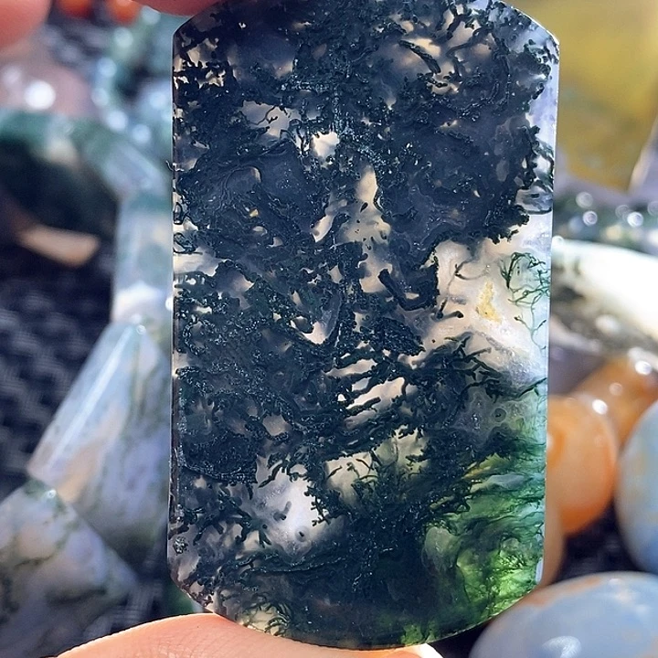 0***玛瑙/玉髓颈饰银S925镀金镶嵌