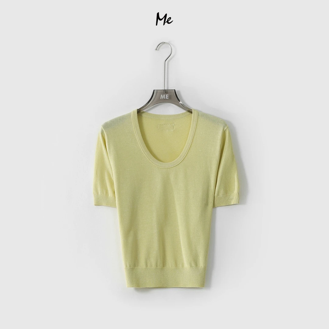 ME【素颜衫】莱赛尔亚麻混纺空气感舒适时尚百搭针织衫MESS1282