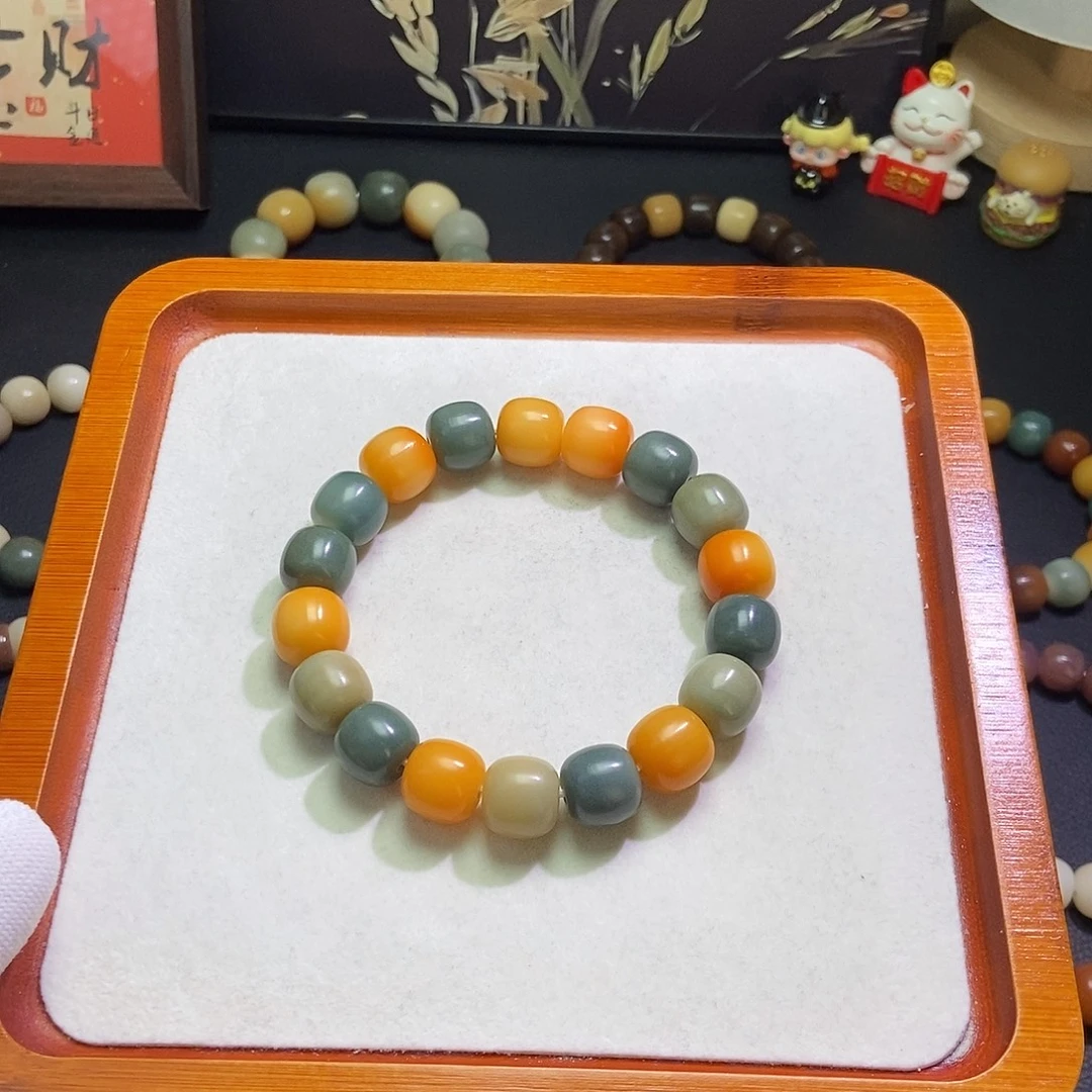 手串菩提根/象牙果卡14小熊软糖纯手工干磨微瑕678