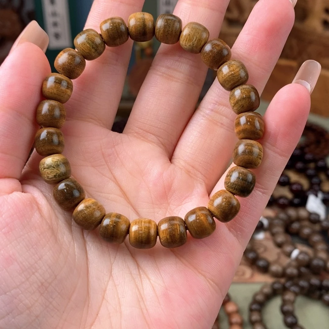 维腊木（绿檀）手串/手链小糖豆绿檀