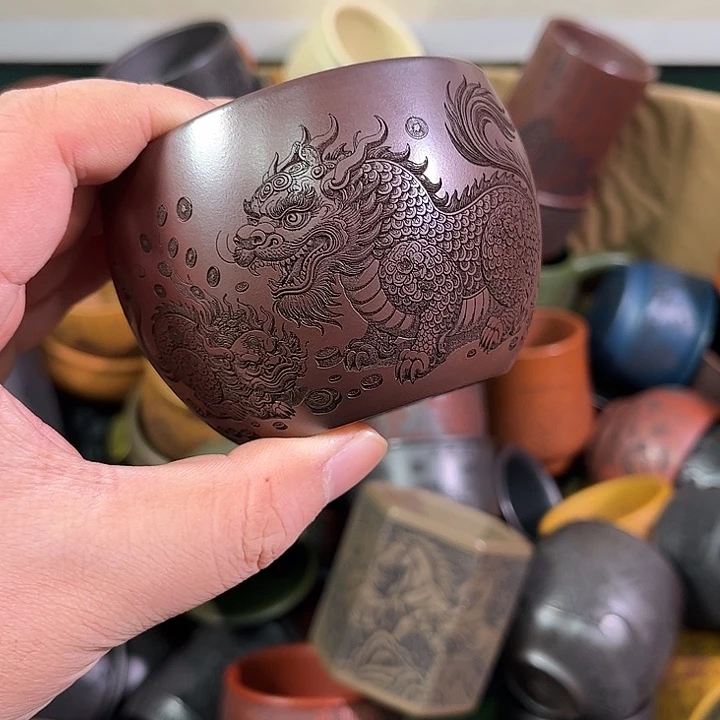 茶杯紫砂全手工紫砂主人杯