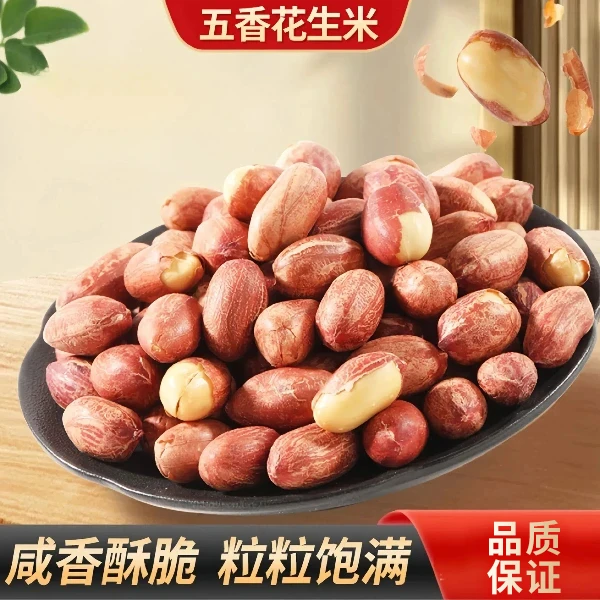 五香黄芪党参烤花生零食小吃坚果仁下酒菜开袋即食 KX-1