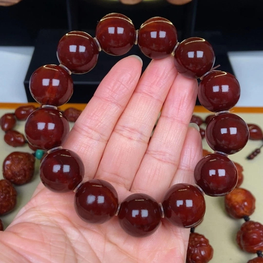 吊坠橄榄核正圆光珠