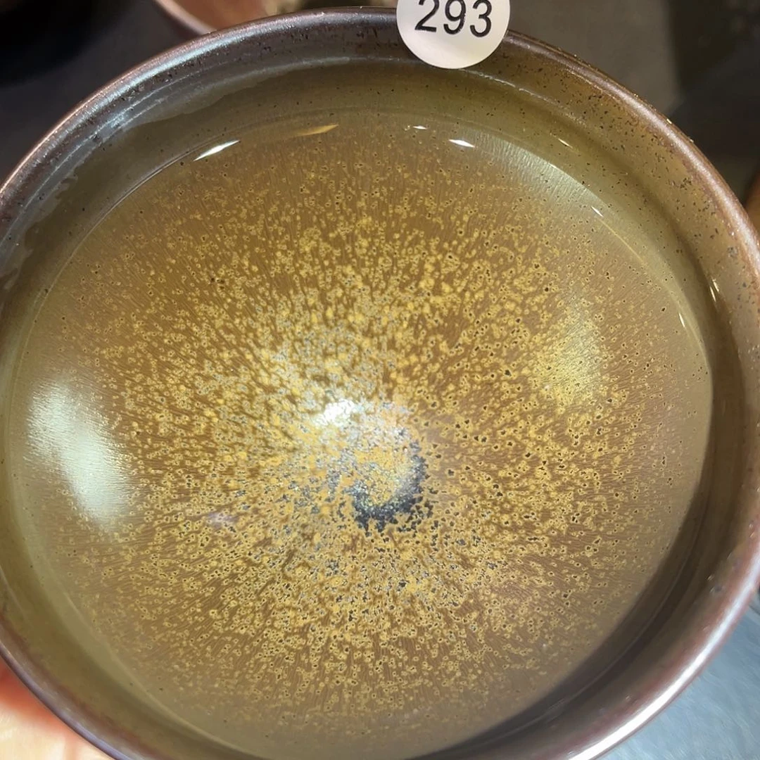 茶盏龙窑柴烧紫金滴束口器型