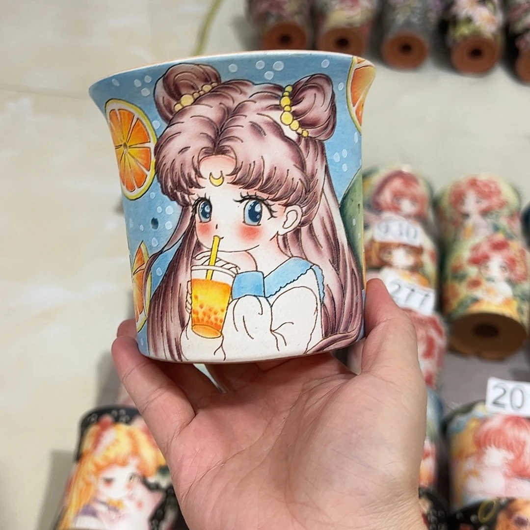 *****景德镇炫彩手绘景德镇陶瓷花盆