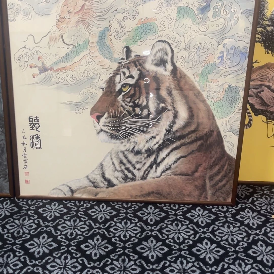 冰***鸣国画手绘国画听涛
