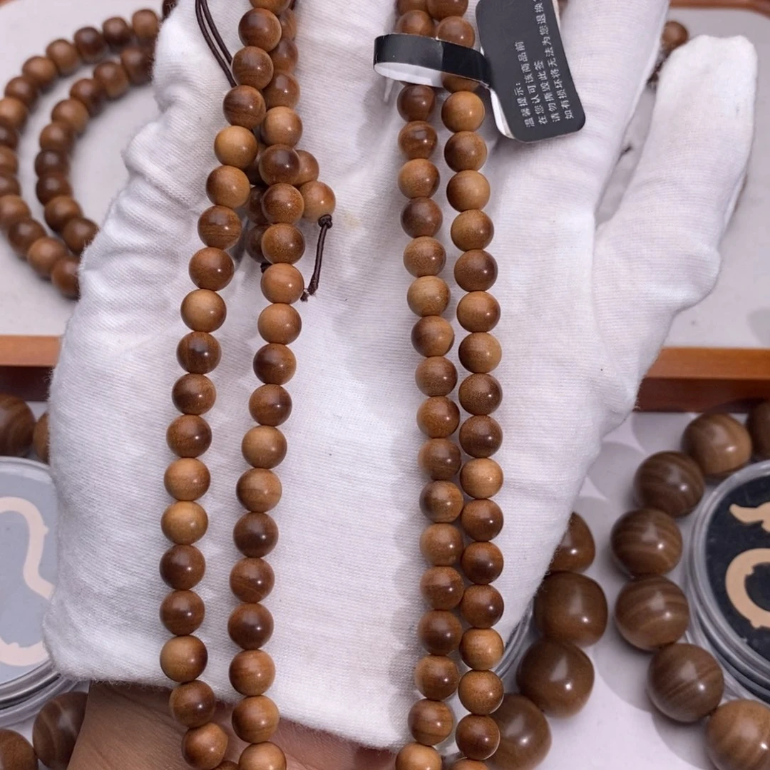 檀香木手串/手链横纹黑肉顶老料全品0.65×108福利