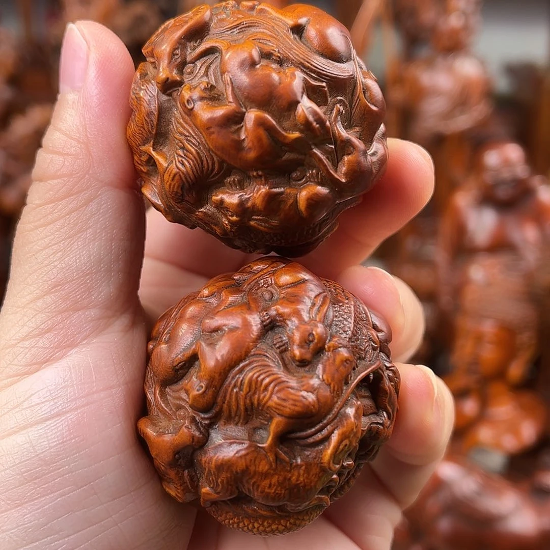木黄杨木雕刻4.5厘米
