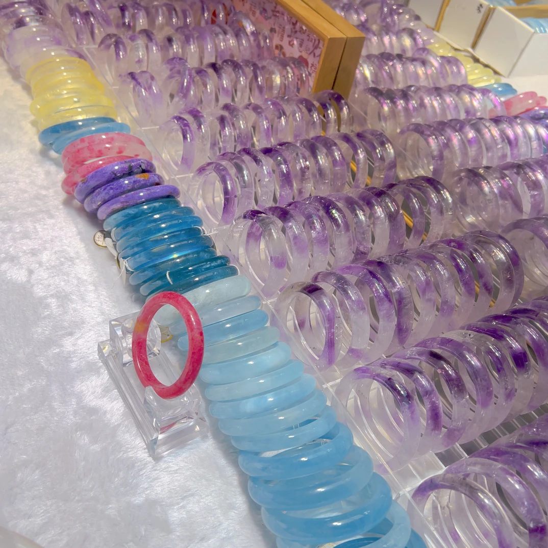 （直播听价下单链接）巴西冰紫水晶手镯