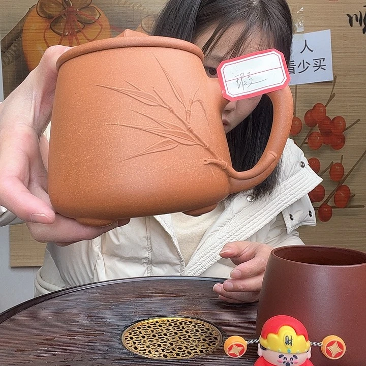 紫砂茶杯原矿紫砂杯