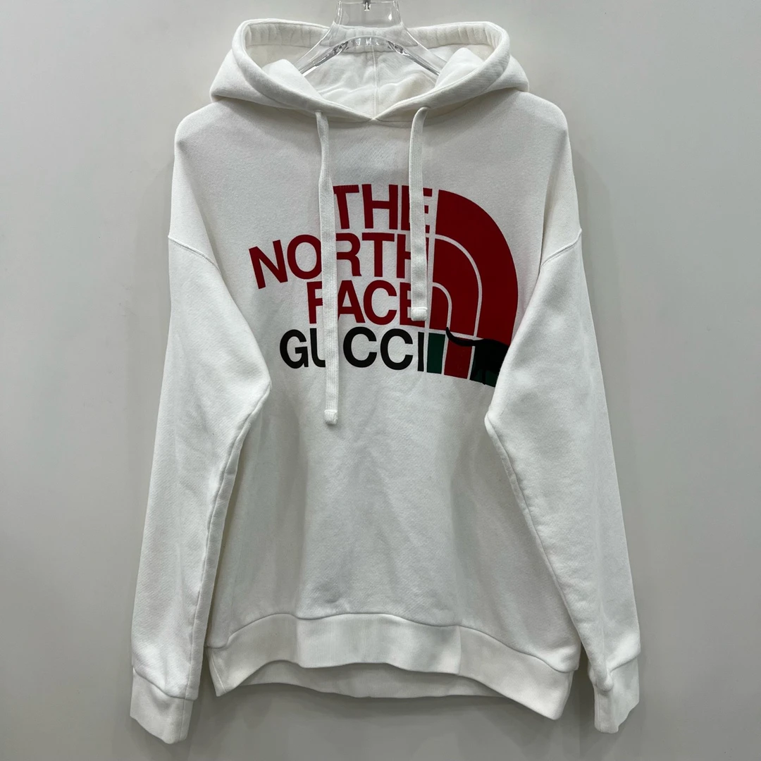 99新 GUCCI/古驰 FW21 字母印花连帽休闲卫衣/尺码L/编号7113