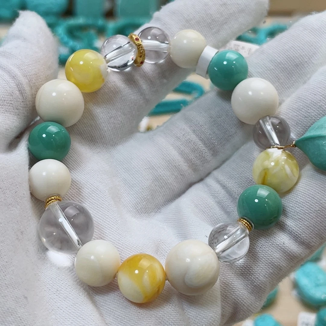 18K金镶嵌绿松石珠宝奇石