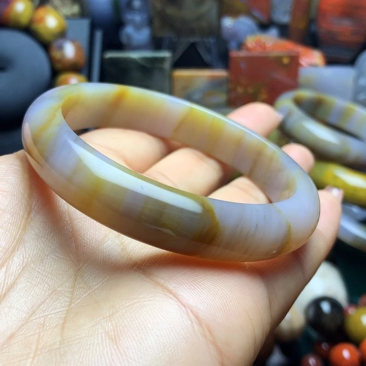 硅化玉未镶嵌手镯树化玉手镯