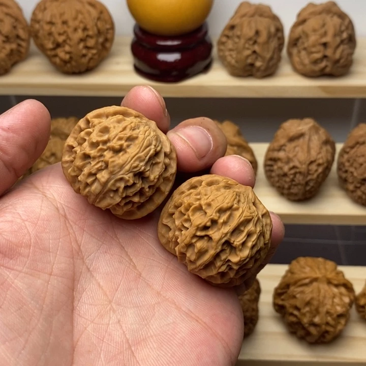 把件核桃34尺全品龙眼狮子头