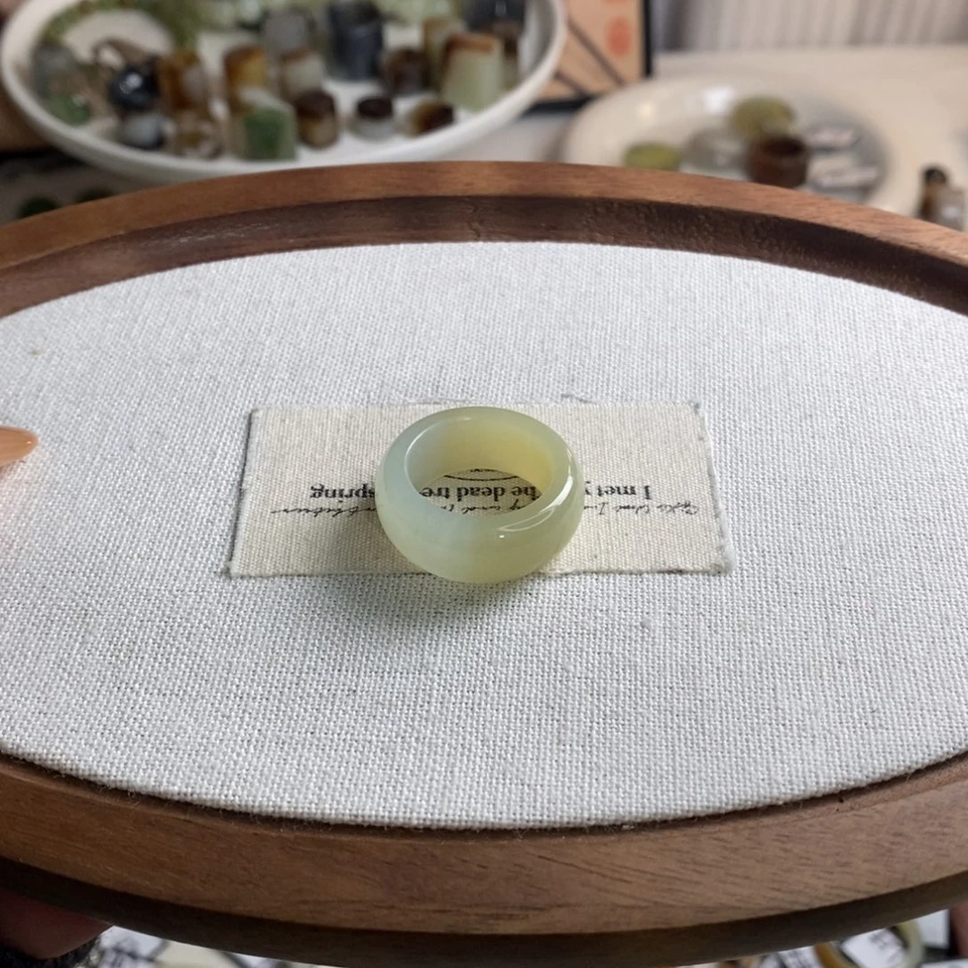 和田玉（糖玉）未镶嵌戒指港码14