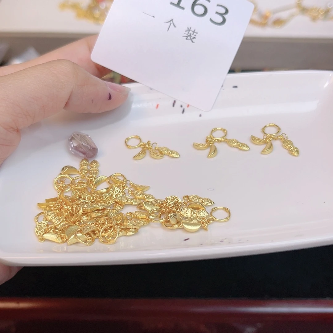 紫晶珠宝半成品银S925镀金镶嵌163