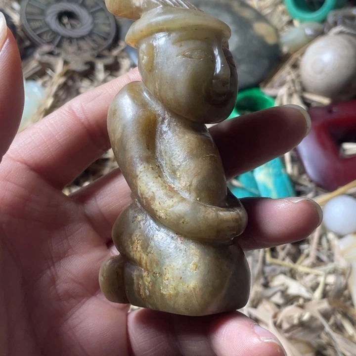 和田玉未镶嵌吊坠(不含链)