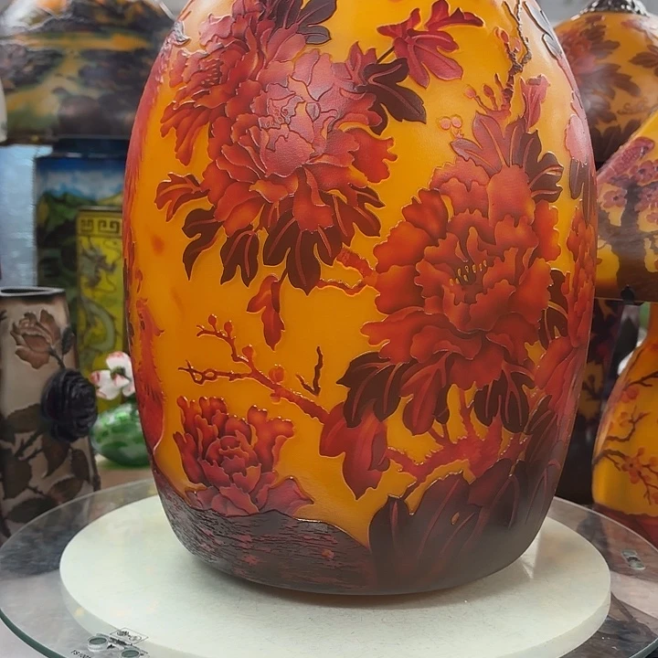 钰***米琉璃高37葛蕾花瓶