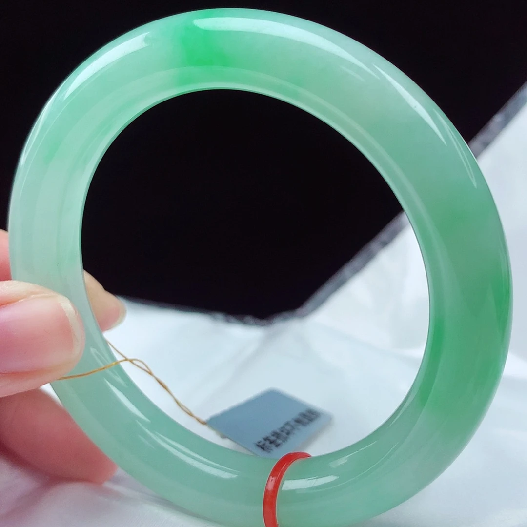 未镶嵌手镯翡翠55圆条3082