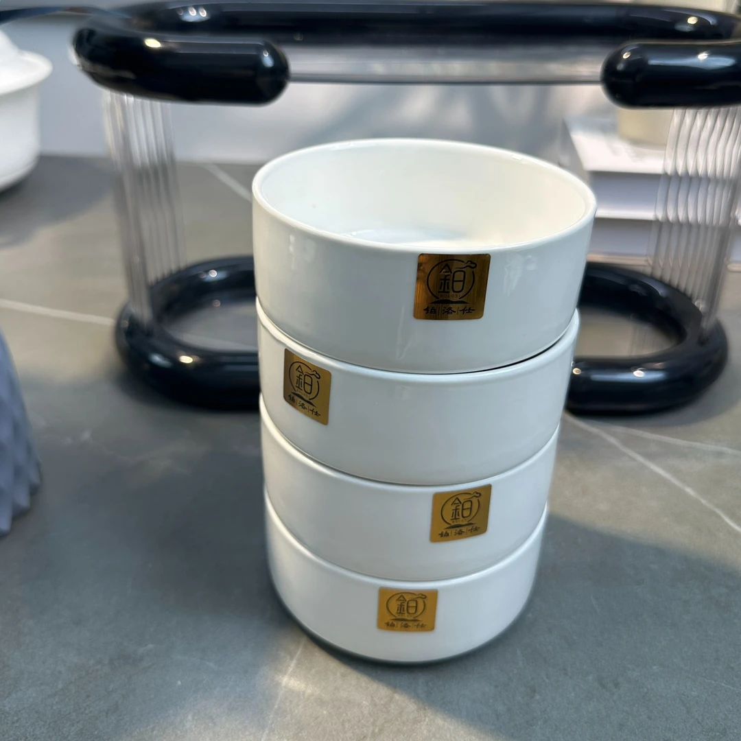 陶瓷直身盅隔水炖盅高颜值新款创意家用4个装餐具