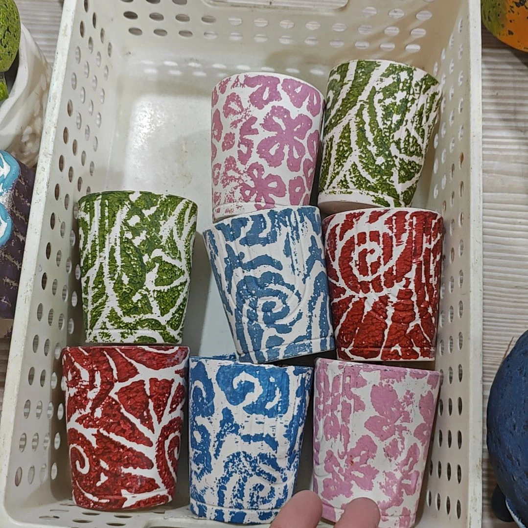 红陶吸水透气的白陶花盆凑满12发货