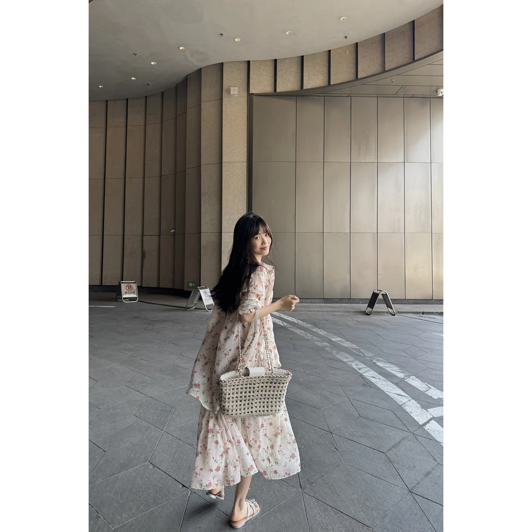 JINGDL【田园风光】分开春日元气碎花轻盈透气背心&外搭&半身长裙