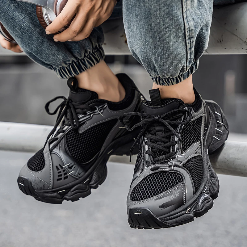 订书机老爹鞋男2025秋冬季新款休闲厚底增高运动百搭健身时尚潮鞋