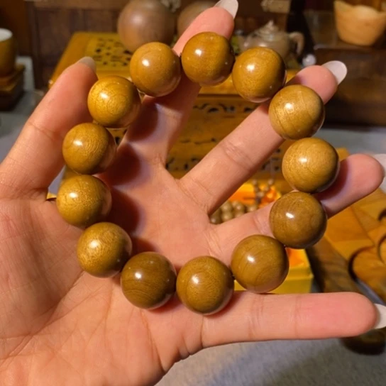 金丝楠金丝楠木小叶1.8手串