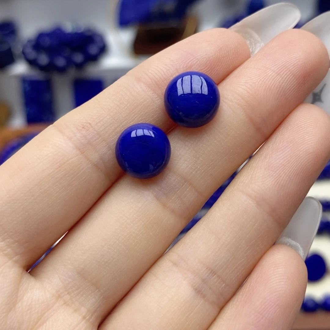 未镶嵌青金石耳饰10mm
