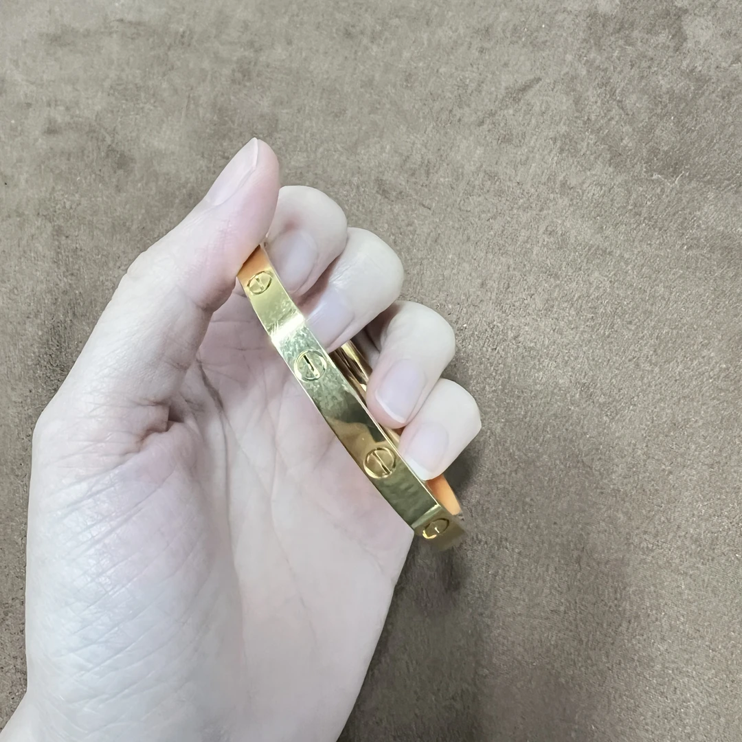 椭圆贵妃镯轻奢手镯经典款气质地亚小众一字手镯YK017