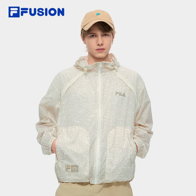 FILA斐乐男士冰丝防晒衣轻薄款夏季防紫外线皮肤衣T11U539701F