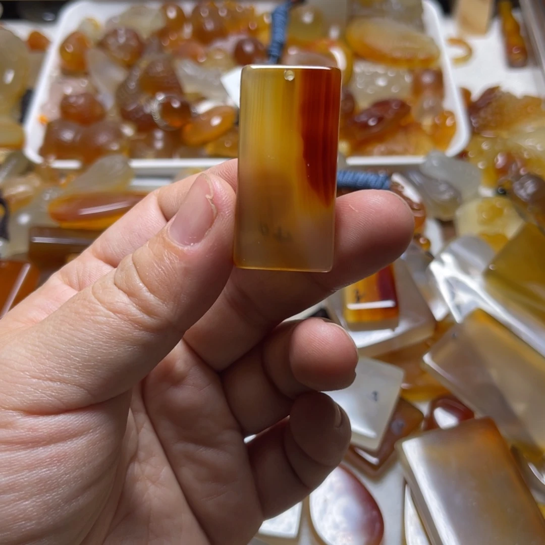 资***鉴玛瑙/玉髓未镶嵌颈饰008