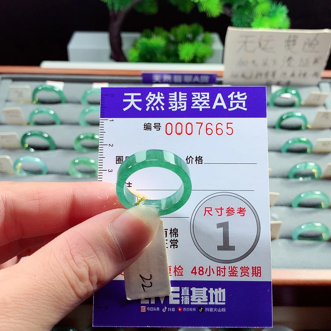 翡翠戒指未镶嵌22号